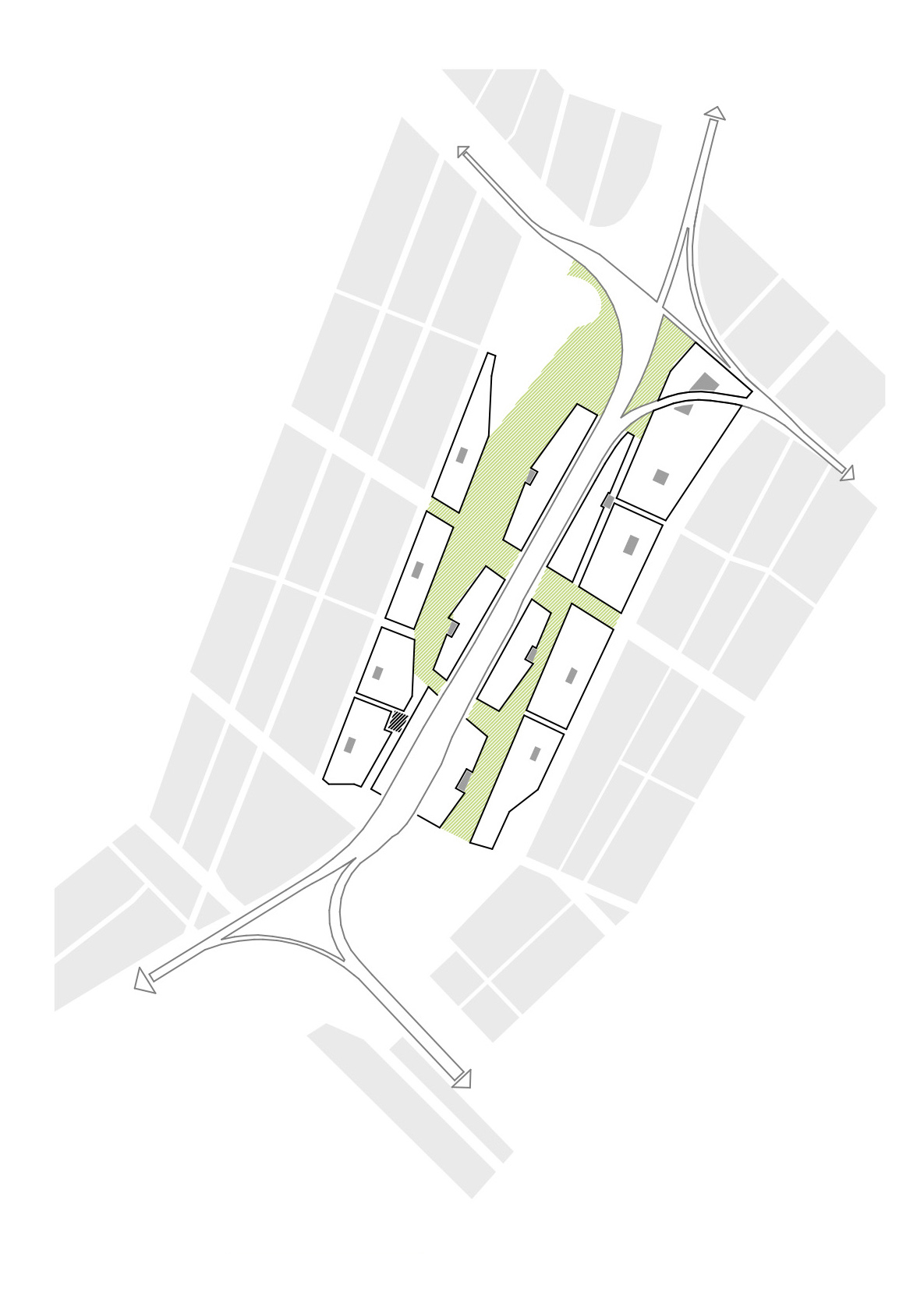 Nine 5-minute zones plus additional centers along Szönyi Raad